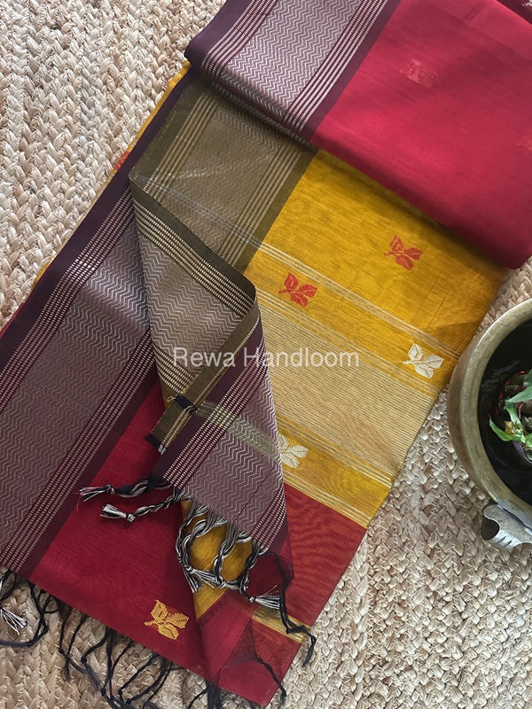 Maheshwari Resham Thread Butti Saree