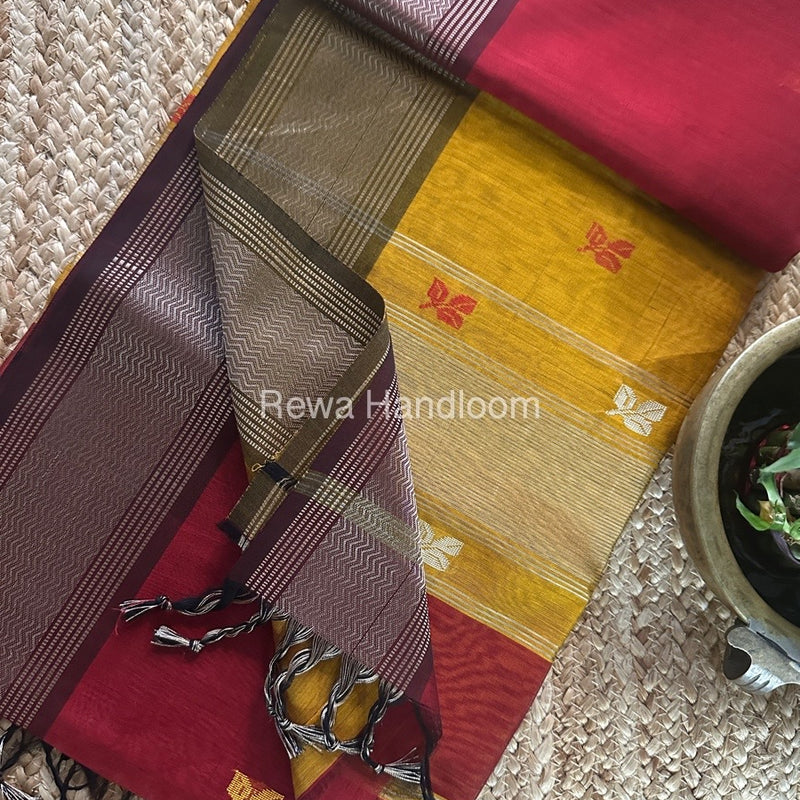 Maheshwari Resham Thread Butti Saree