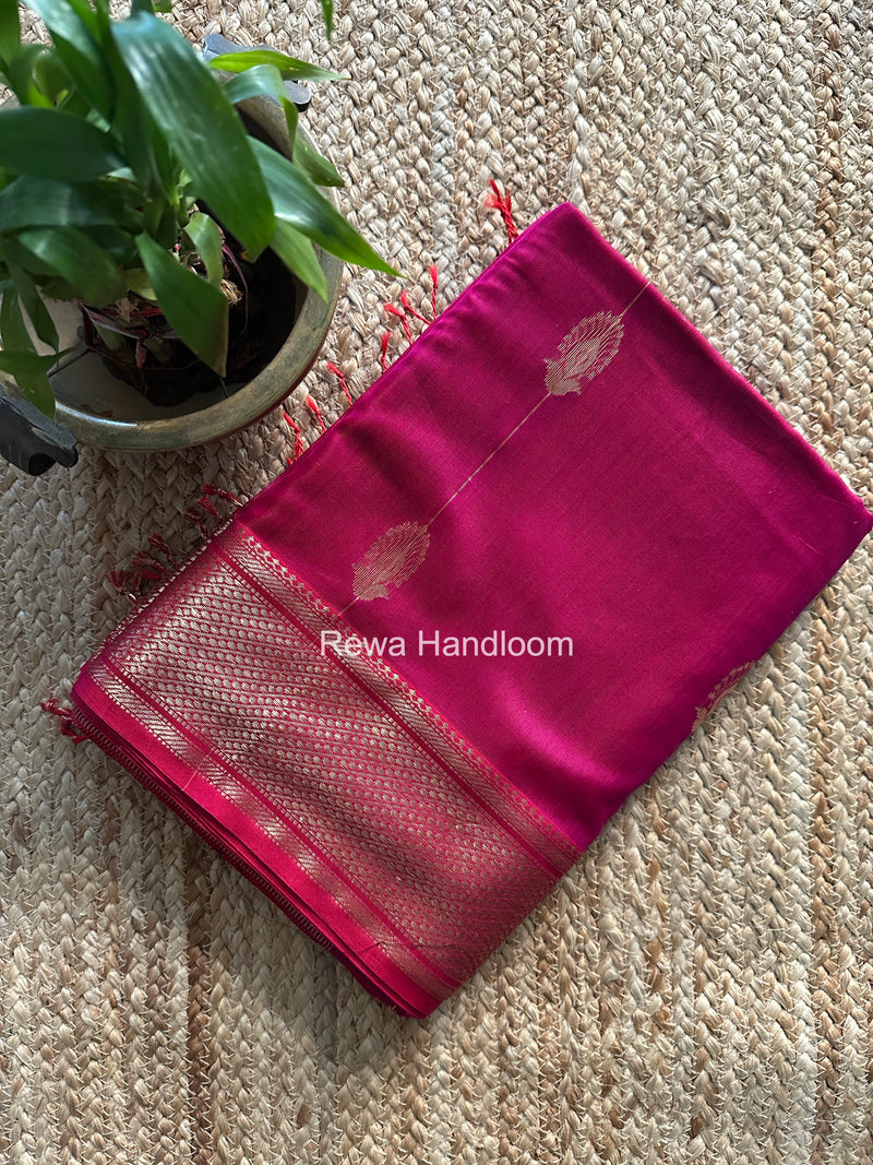 Maheshwari Magenta Shaded Butta Saree BLSS042