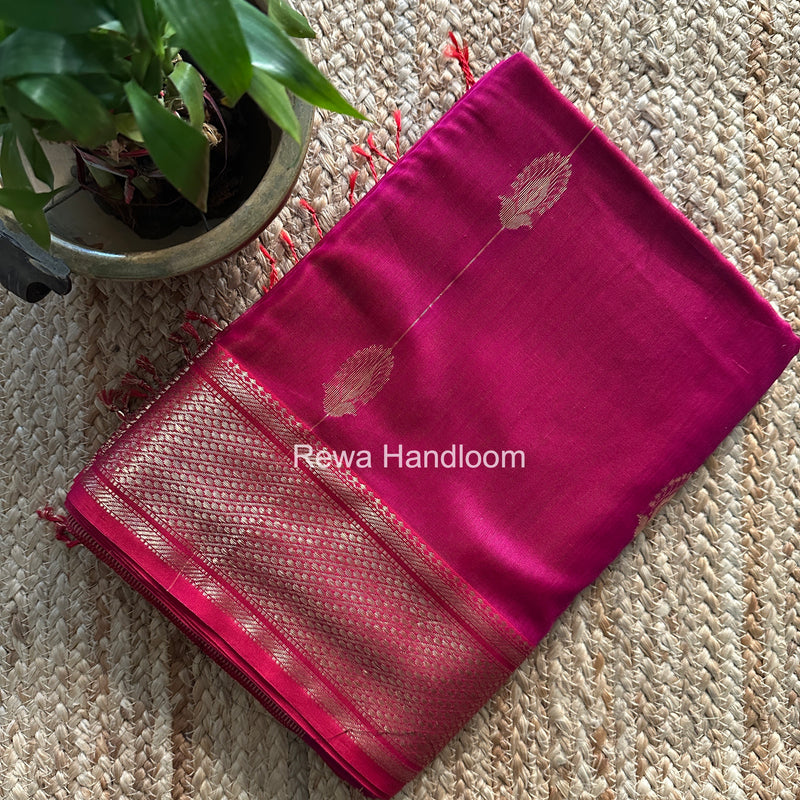 Maheshwari Magenta Shaded Butta Saree BLSS042