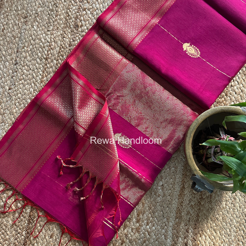Maheshwari Shaded Butta Saree