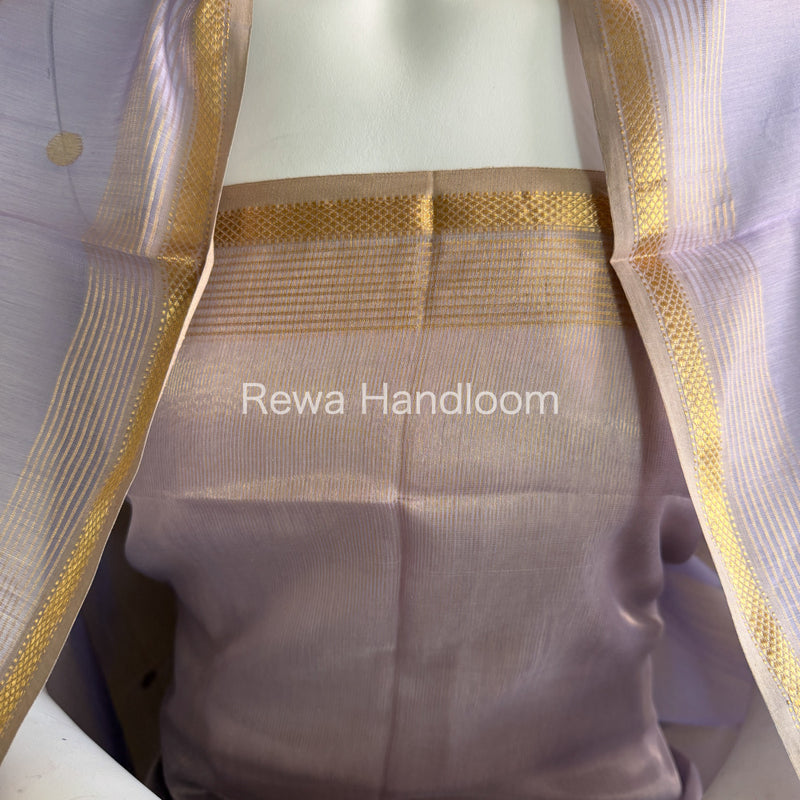 Maheshwari Lavender Tissue Dress Material TTD011