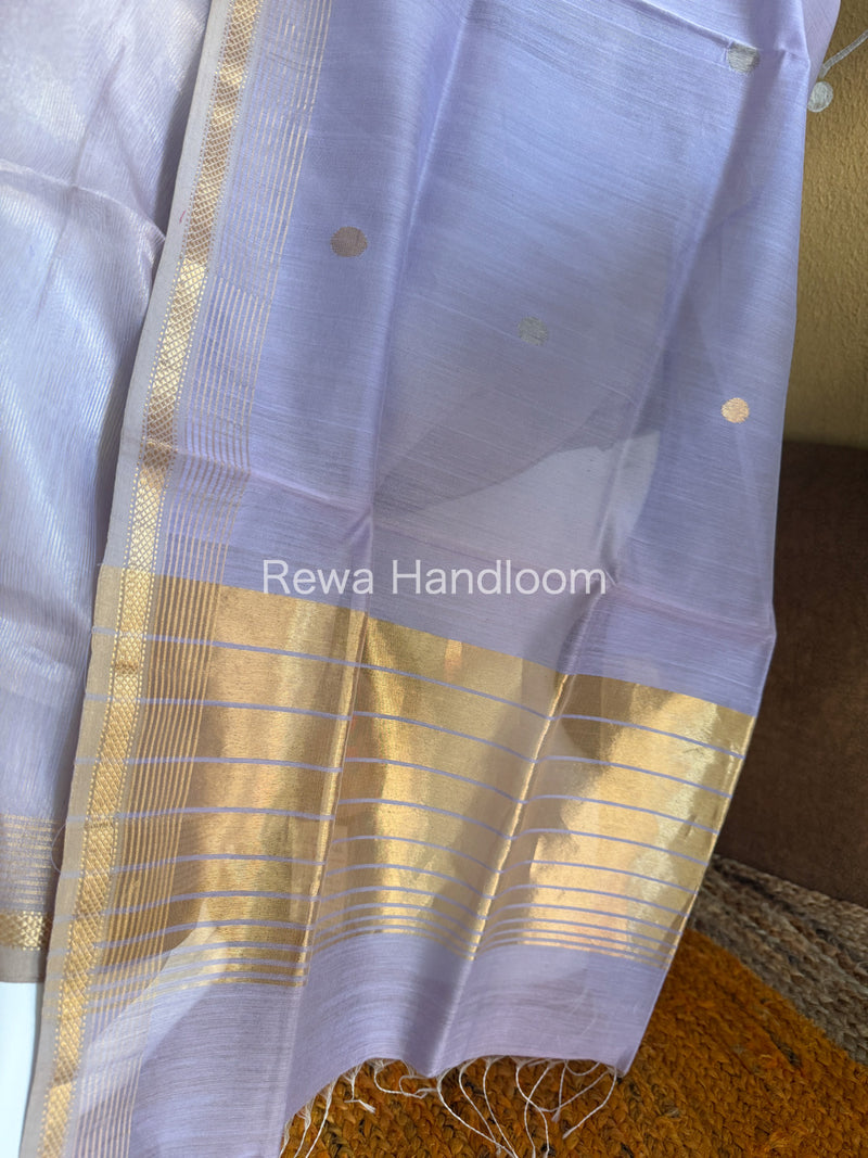 Maheshwari Lavender Tissue Dress Material TTD011