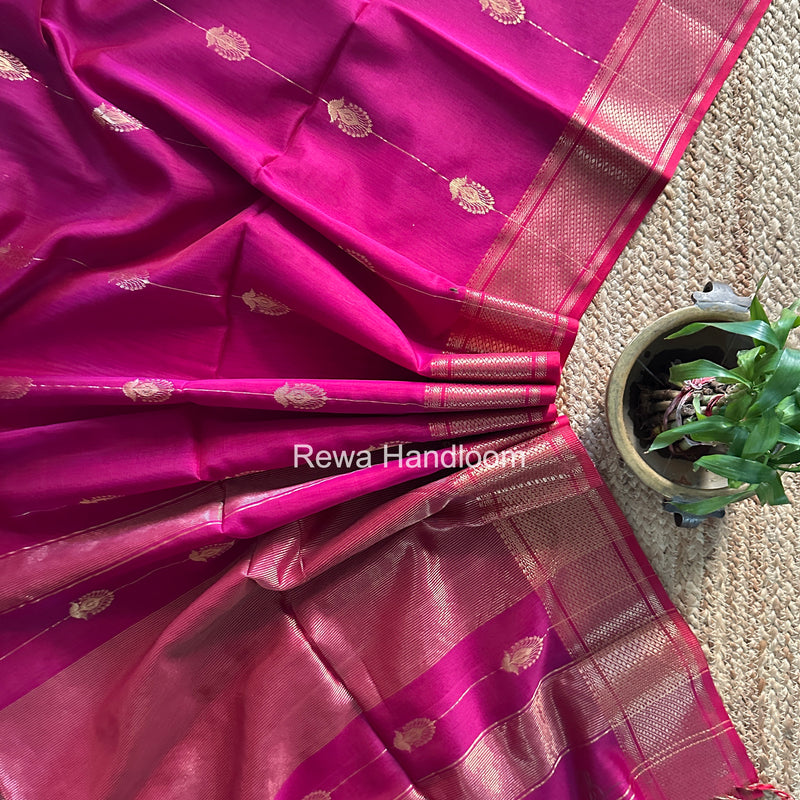 Maheshwari Magenta Shaded Butta Saree BLSS042