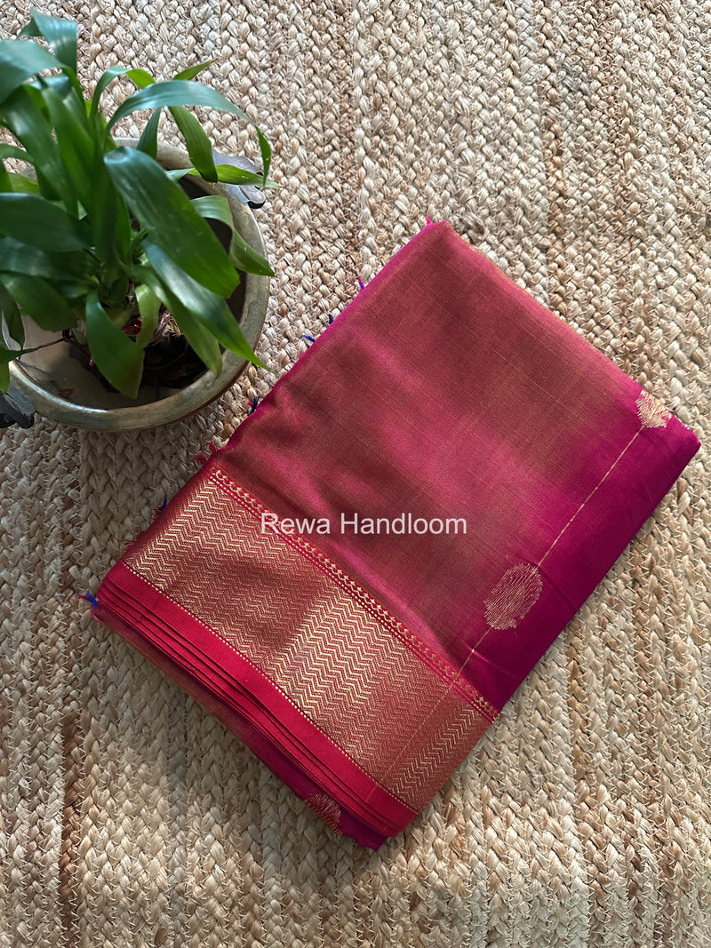 Maheshwari Purple Shaded Butta Saree BLSS039