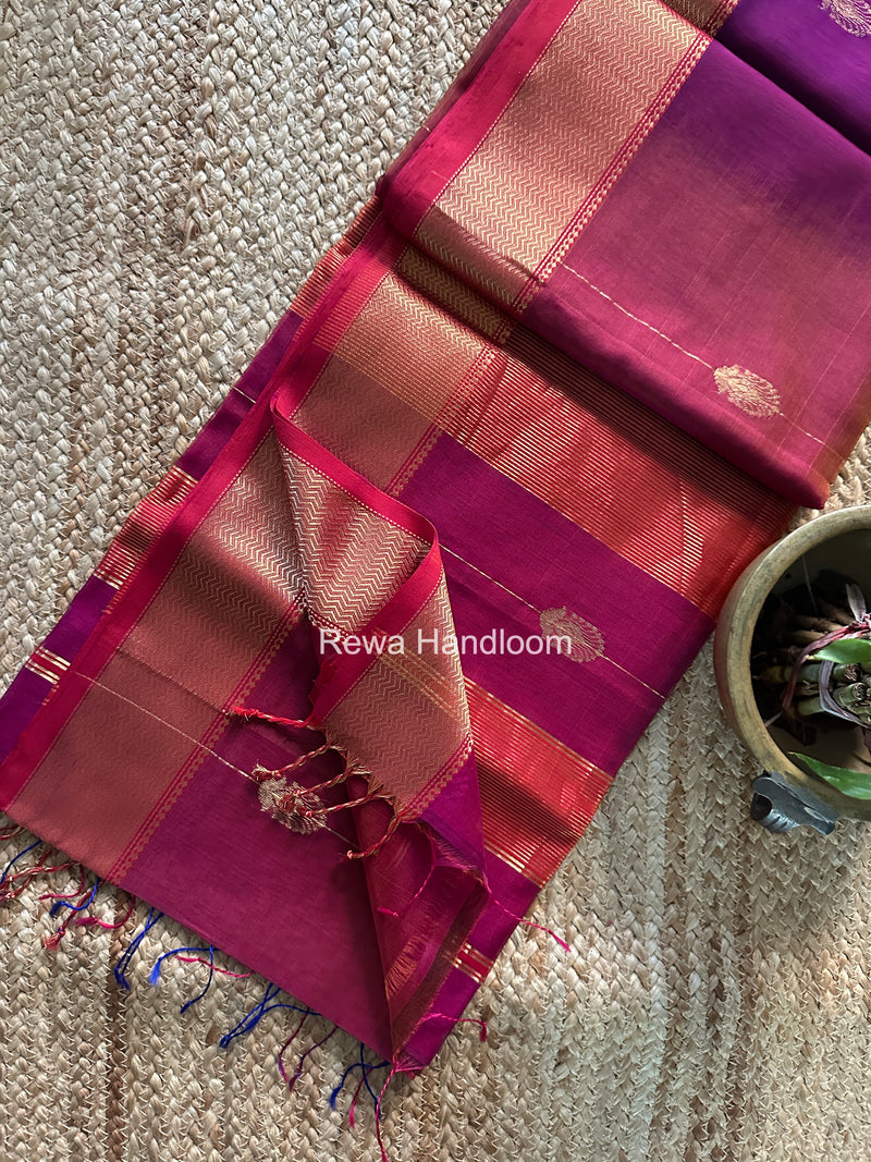 Maheshwari Shaded Butta Saree