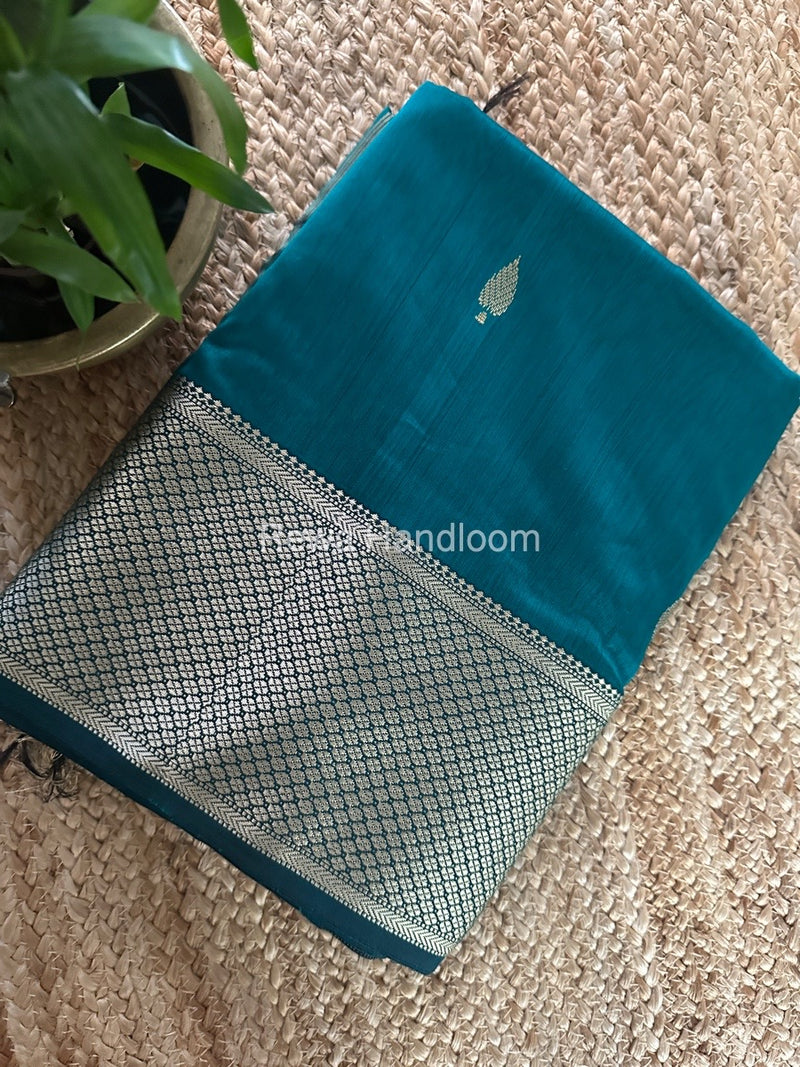 Maheshwari Rama Green Resham Thread Butti Saree RBS84