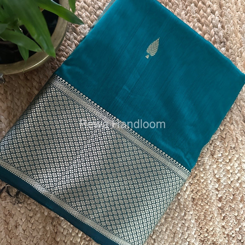 Maheshwari Rama Green Resham Thread Butti Saree RBS84