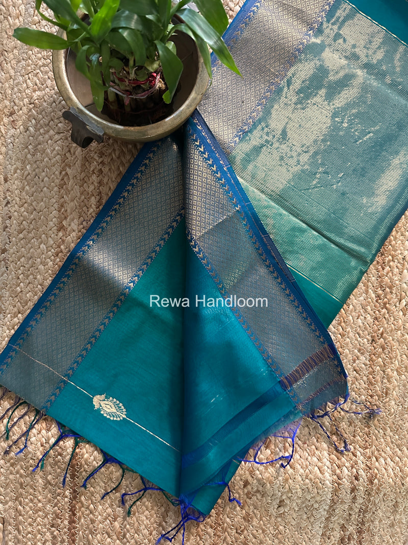 Maheshwari Morpankhi Shaded Butta Saree BLSS040