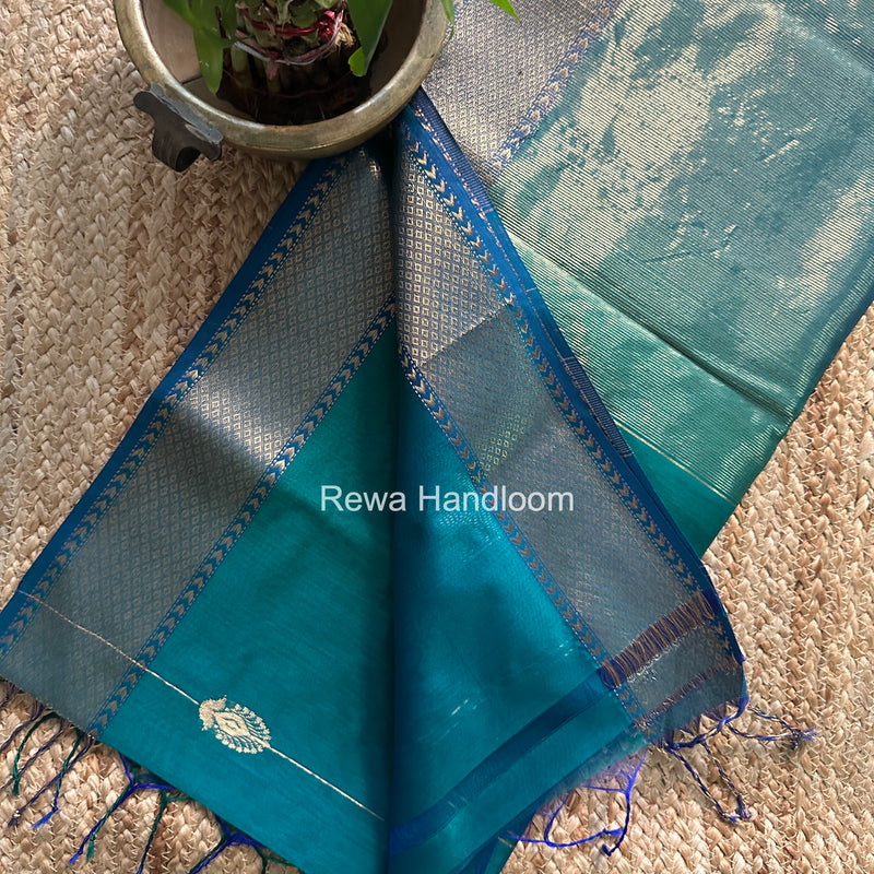 Maheshwari Morpankhi Shaded Butta Saree BLSS040