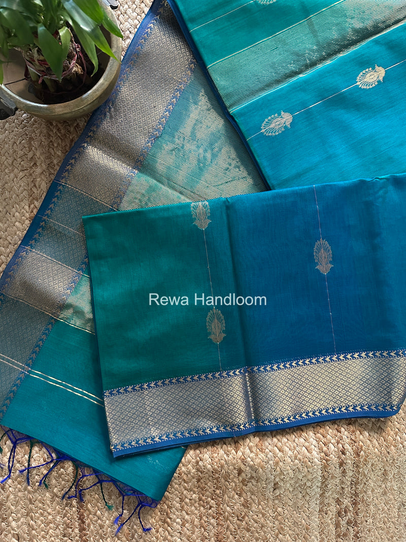 Maheshwari Morpankhi Shaded Butta Saree BLSS040