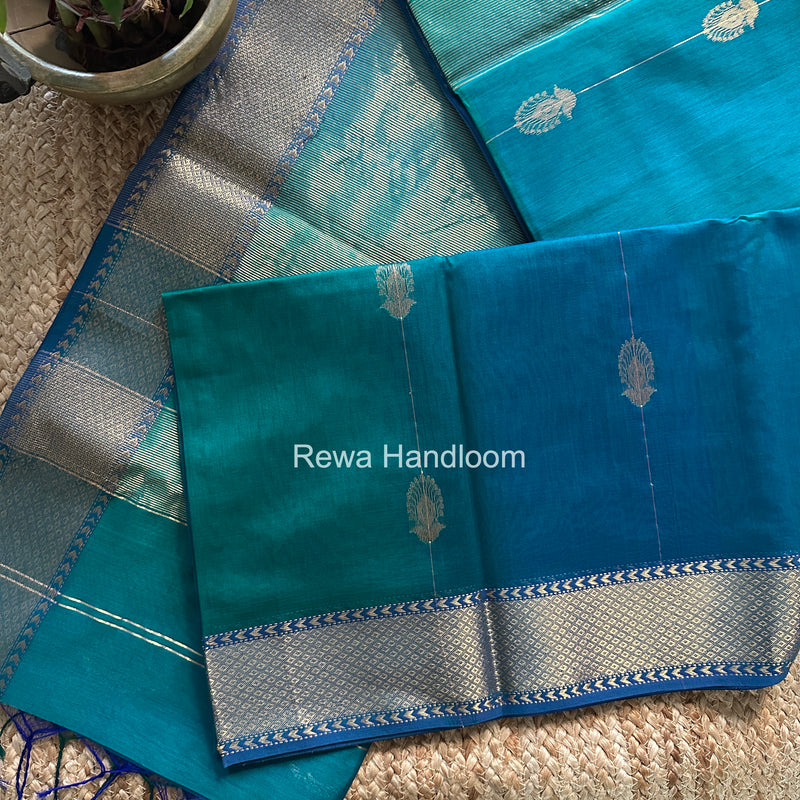Maheshwari Morpankhi Shaded Butta Saree BLSS040
