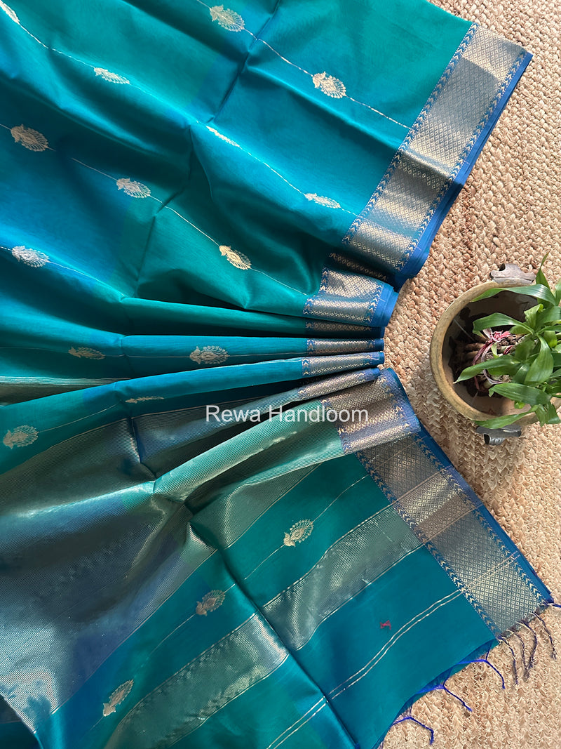 Maheshwari Morpankhi Shaded Butta Saree BLSS040
