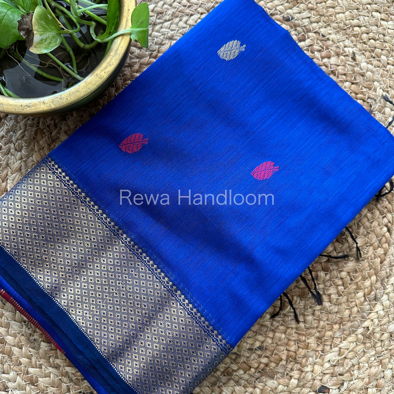  Butta Pallu Zari Border Saree ~ Maheshwari Saree
