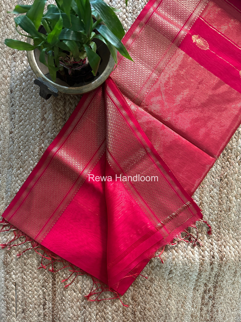 Maheshwari Rani Pink Shaded Butta Saree BLSS038