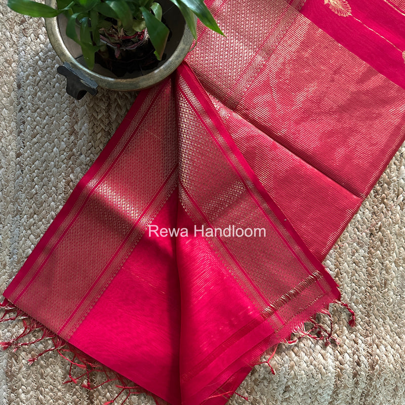 Maheshwari Rani Pink Shaded Butta Saree BLSS038