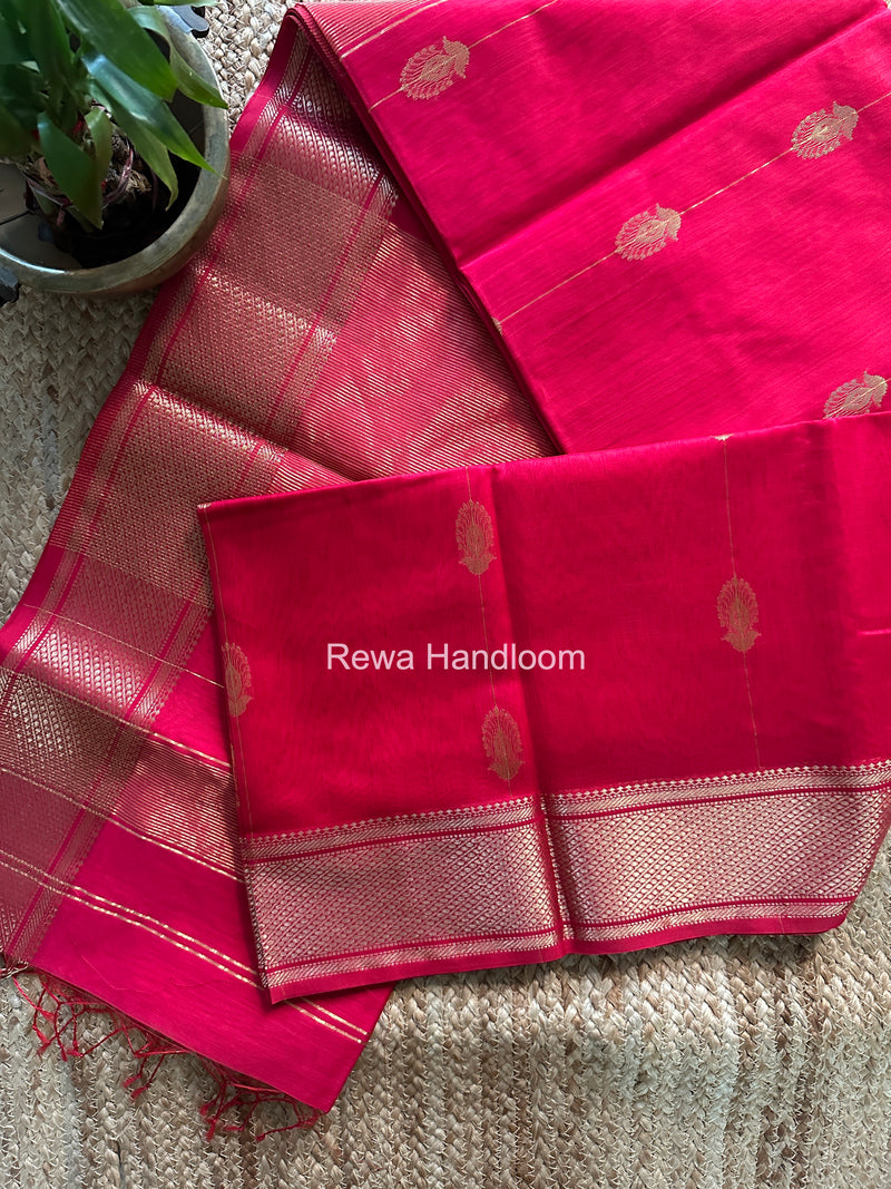 Maheshwari Rani Pink Shaded Butta Saree BLSS038