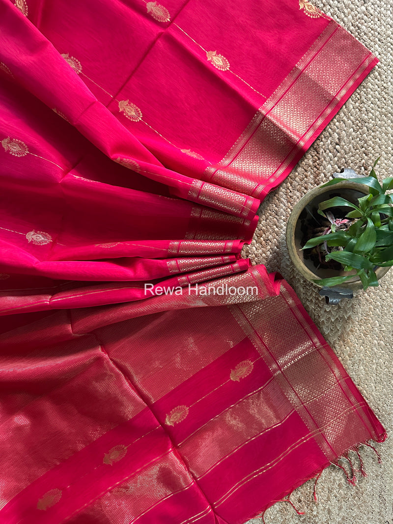 Maheshwari Rani Pink Shaded Butta Saree BLSS038