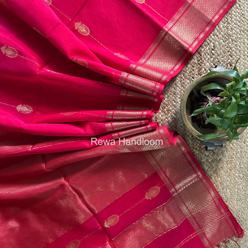 Maheshwari Rani Pink Shaded Butta Saree BLSS038