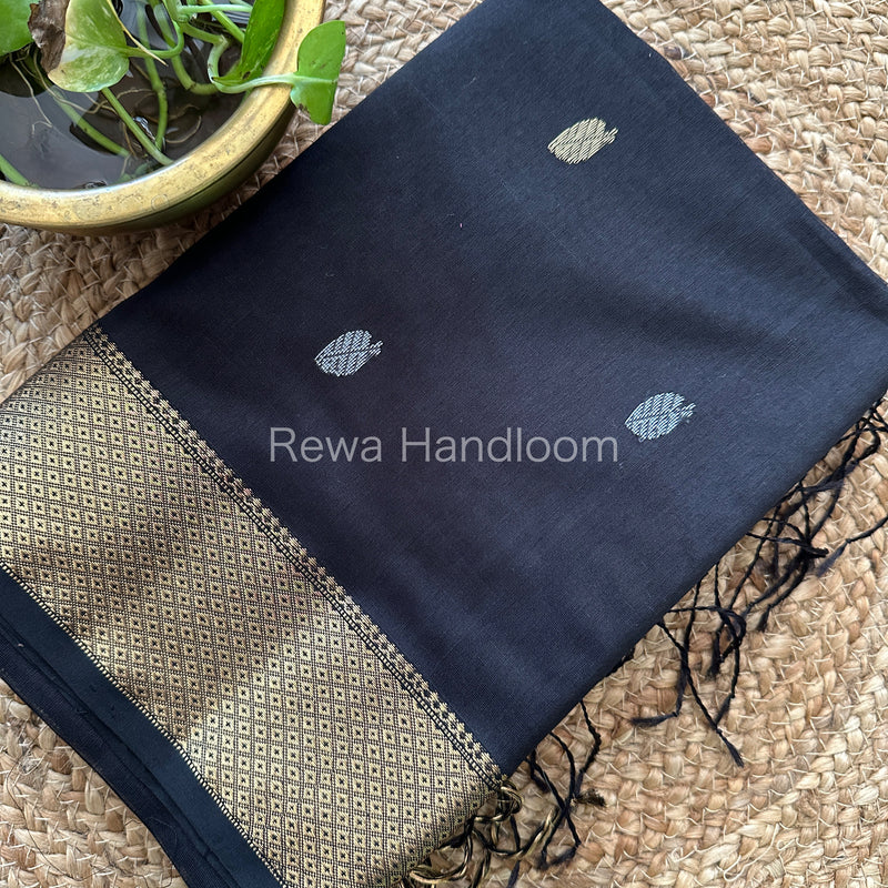  Butta Pallu Zari Border Saree ~ Maheshwari Saree