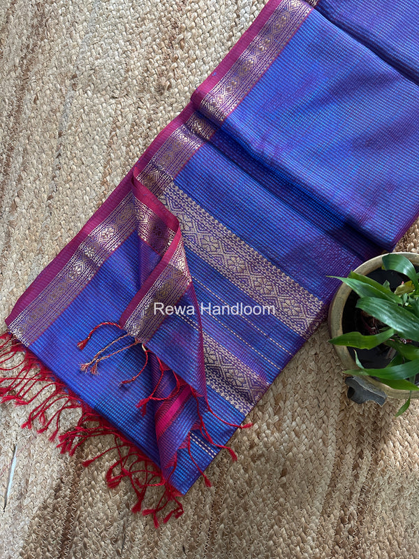 Maheshwari Garbha Reshami Rich Pallu Silk Saree