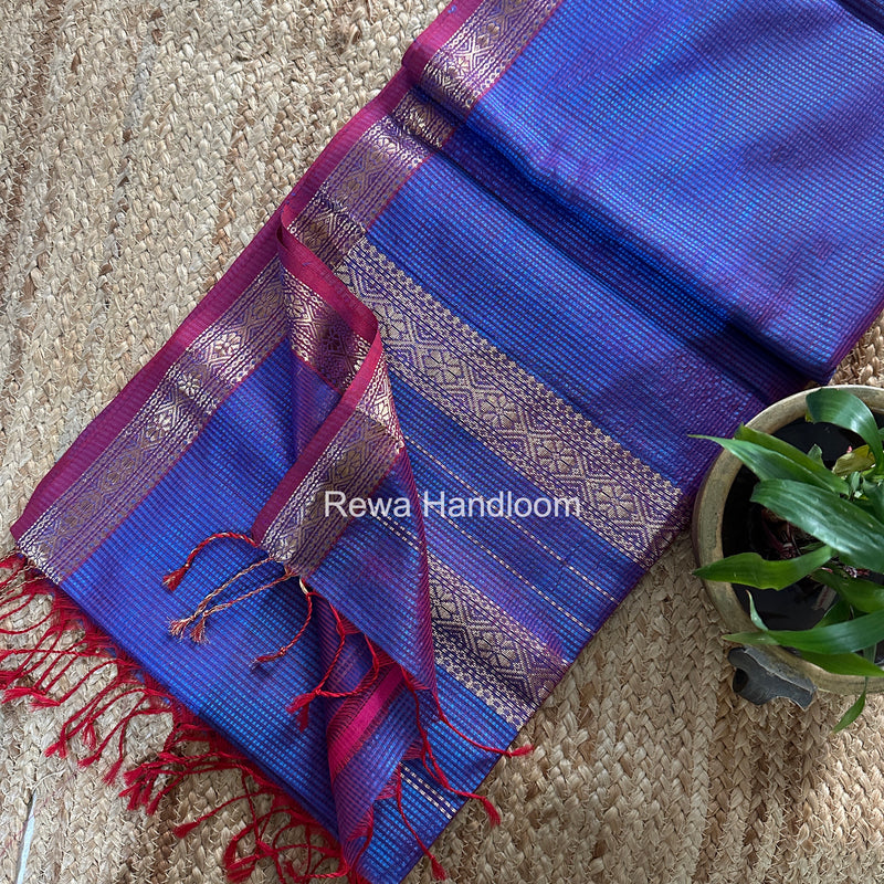 Maheshwari Garbha Reshami Rich Pallu Silk Saree