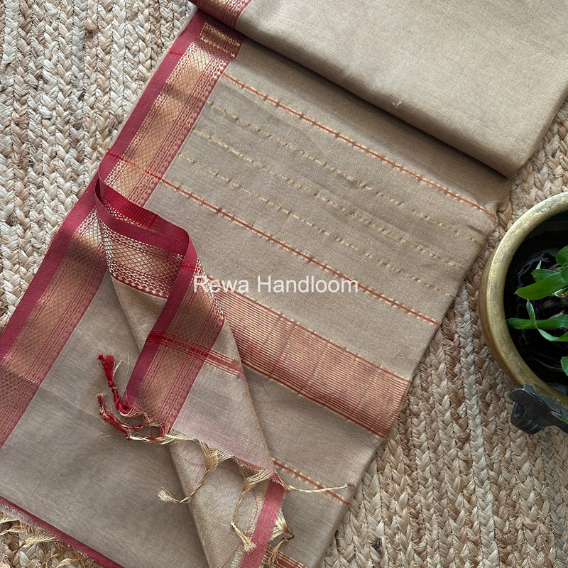 Maheshwari Tissue Silk Saree