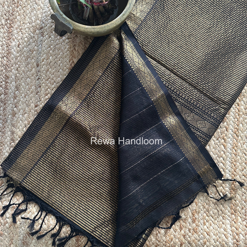 Maheshwari Golden Garbha Reshami Rich Pallu Silk Saree GRPS013