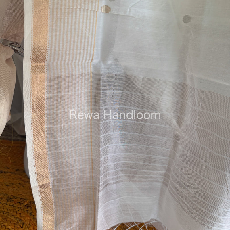 Maheshwari White Tissue Top Dupatta Sets TBTS110