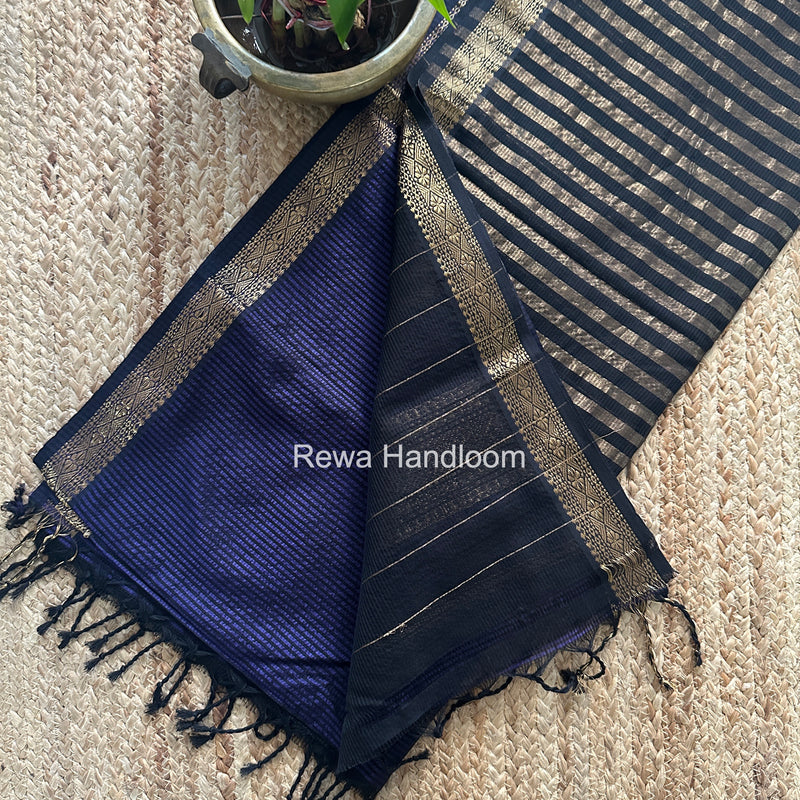Maheshwari Purple Garbha Reshami Rich Pallu Silk Saree GRPS014