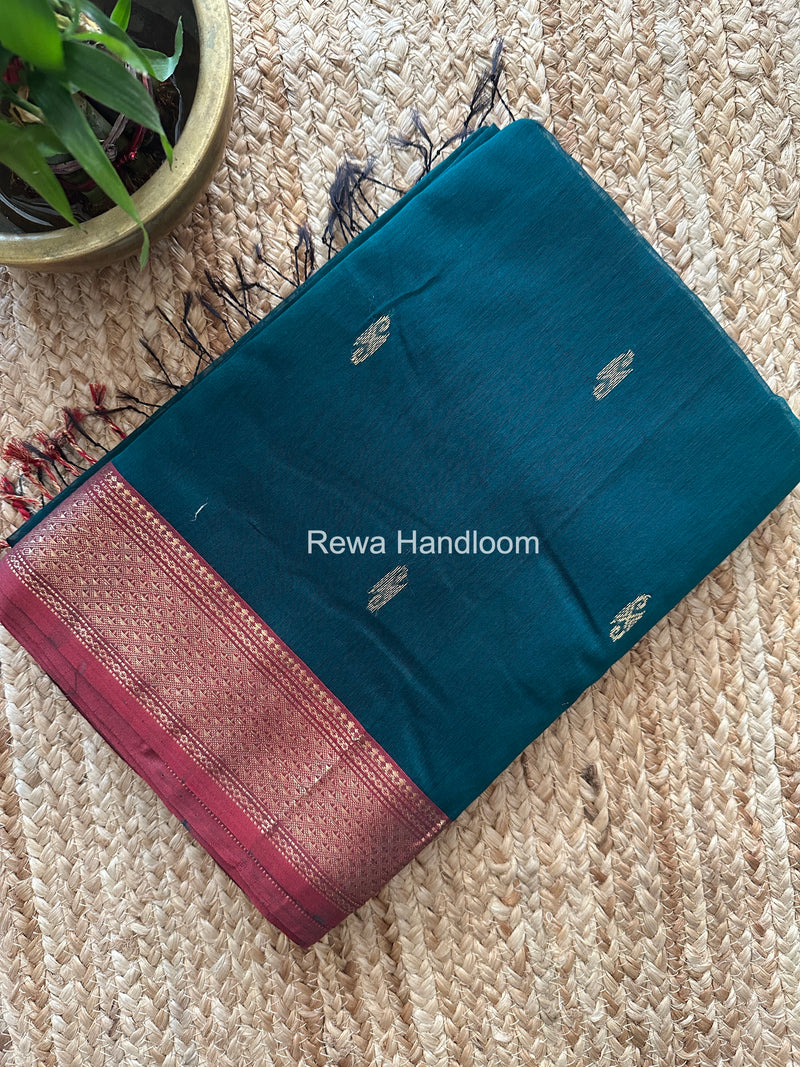 Maheshwari Green Aami Butti Saree SBT0091