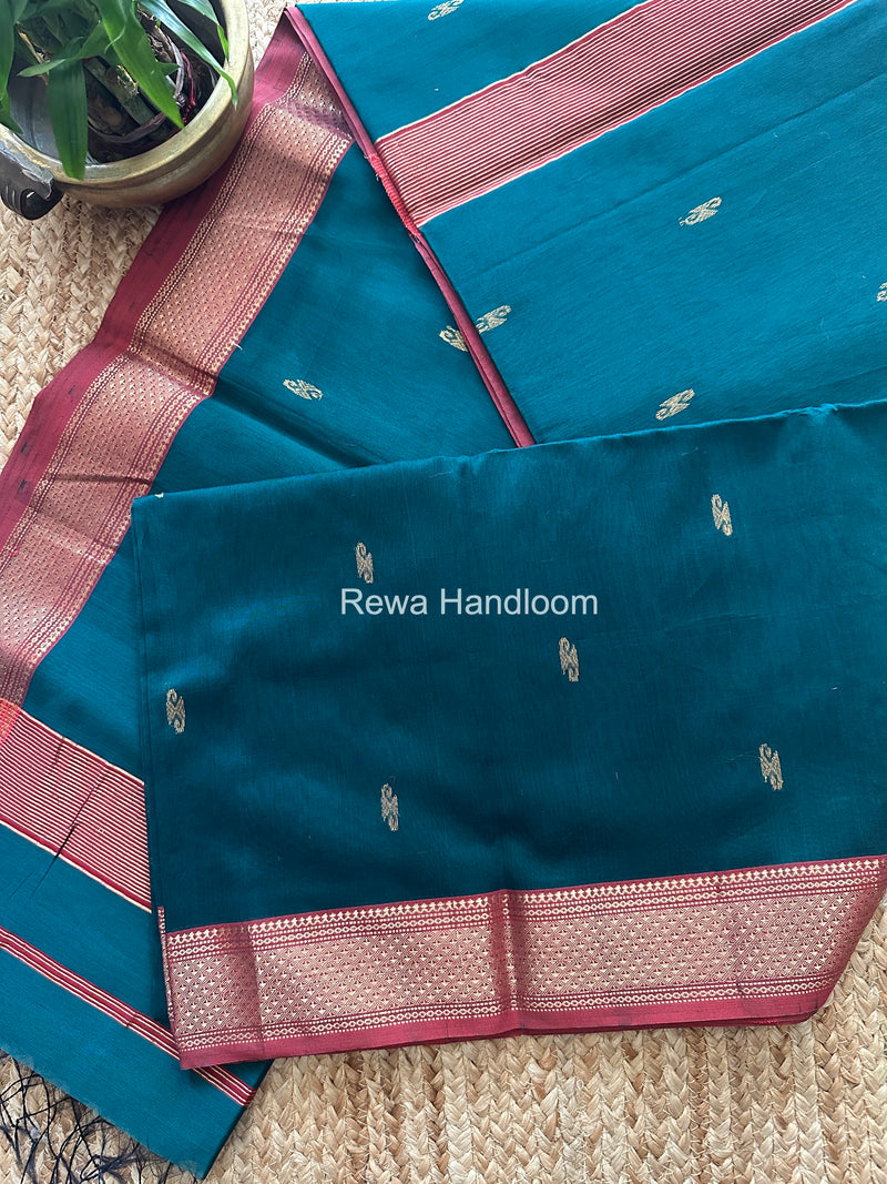 Maheshwari Green Aami Butti Saree SBT0091