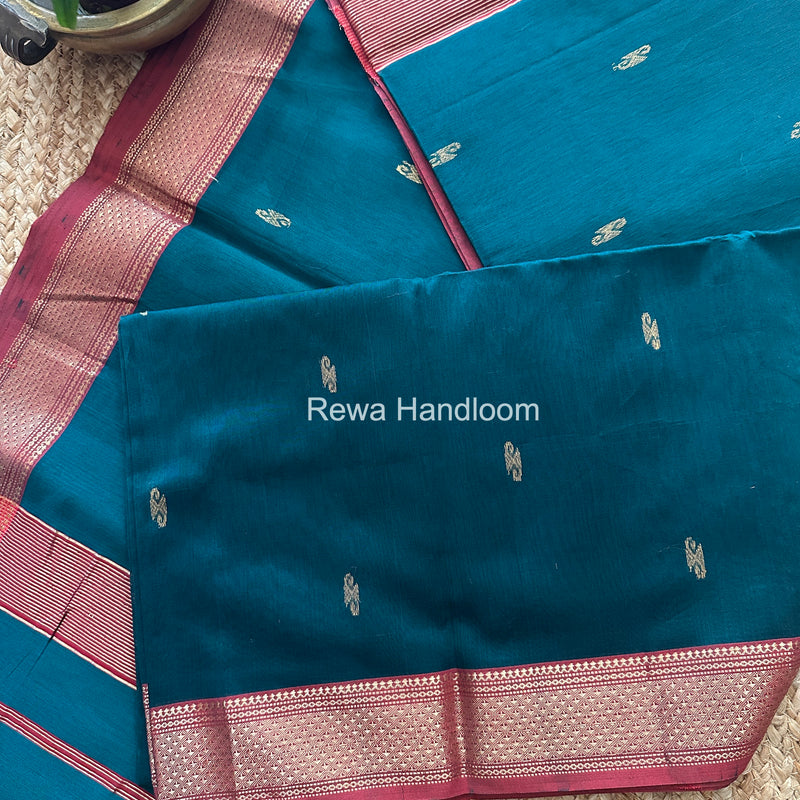 Maheshwari Green Aami Butti Saree SBT0091