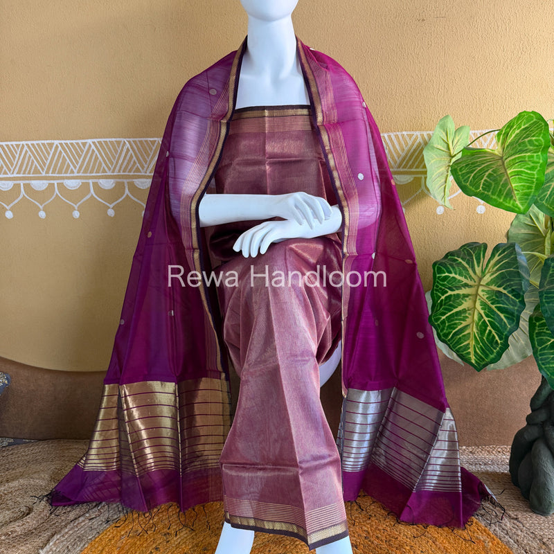 Maheshwari Tissue Top Dupatta Sets