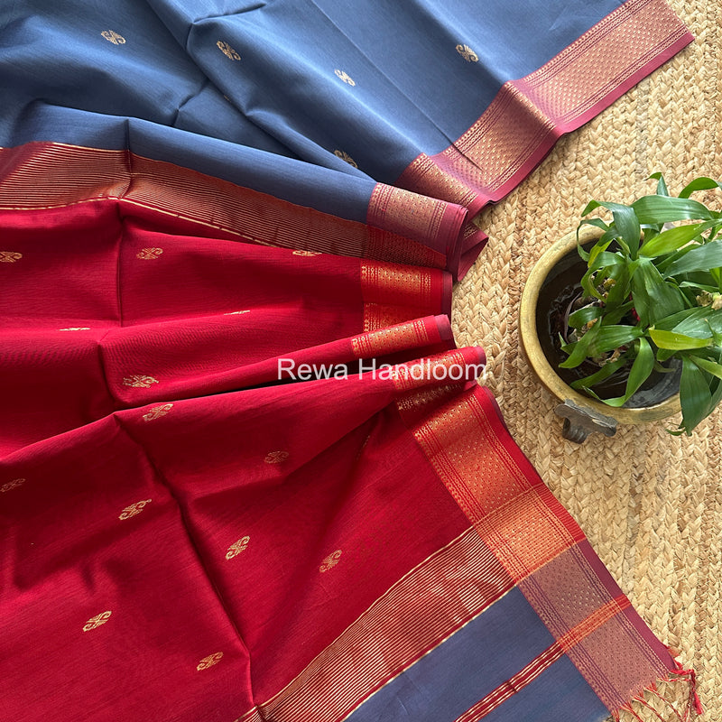 Maheshwari Aami Butti Saree