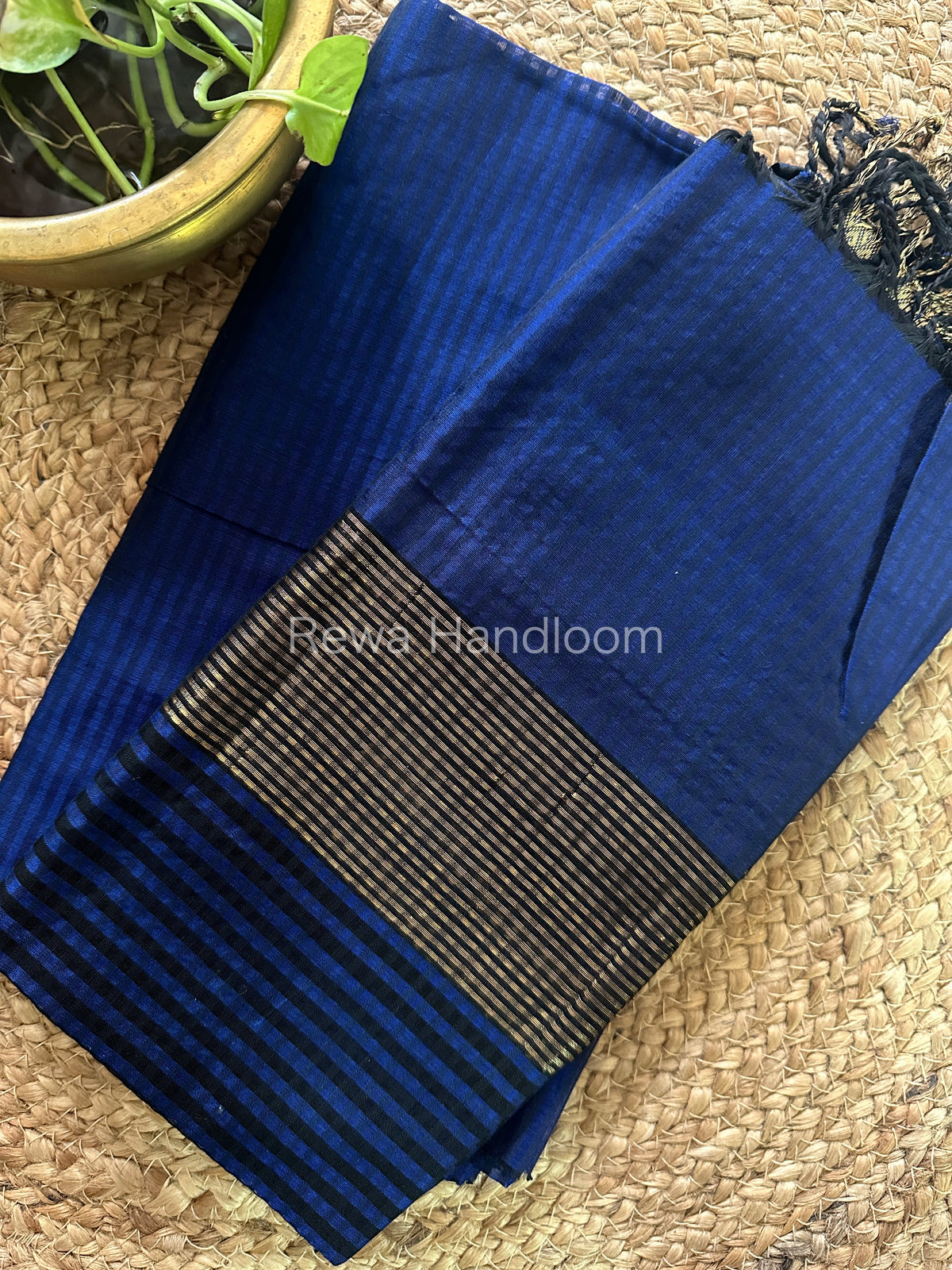 Maheshwari Blue Checks Dress Material-CPT01