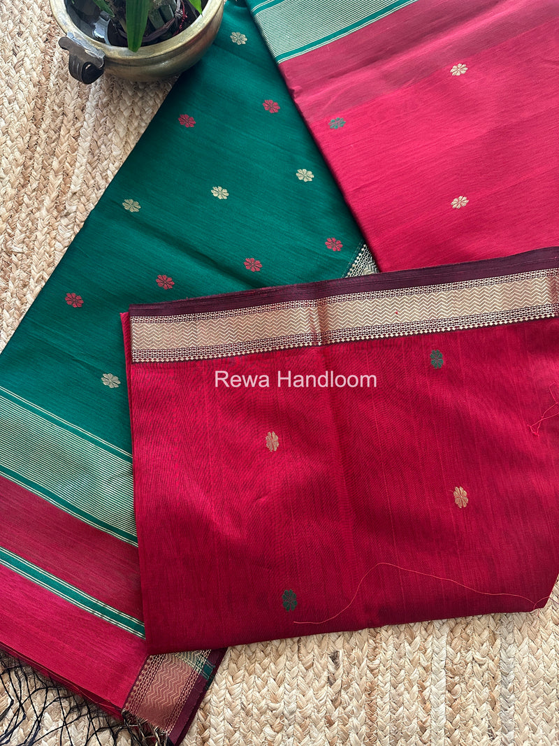 Maheshwari Red Aami Butti Saree SBT0088