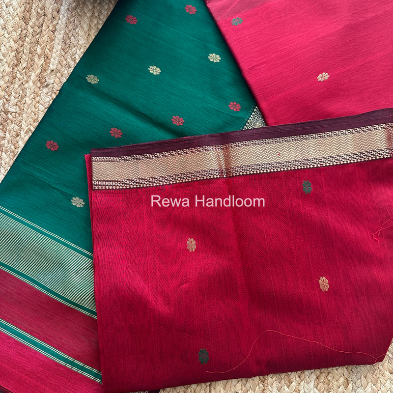 Maheshwari Red Aami Butti Saree SBT0088