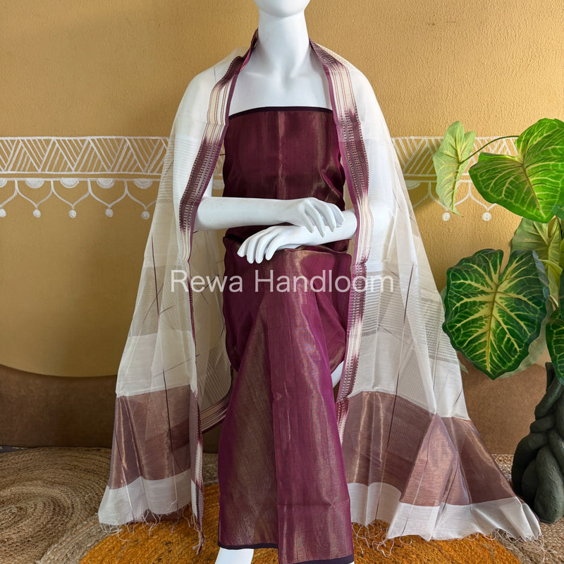 Maheshwari Tissue Top Dupatta Sets