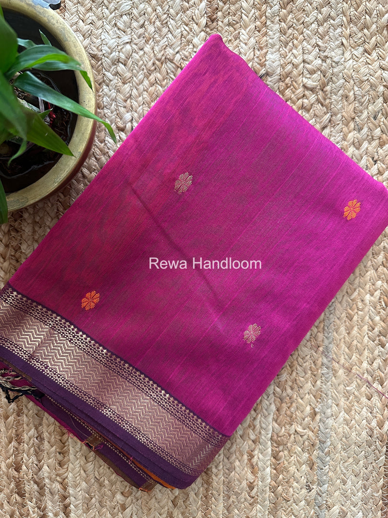 Maheshwari Magenta Aami Butti Saree SBT0089