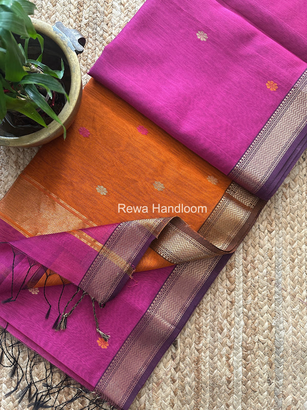 Maheshwari Aami Butti Saree