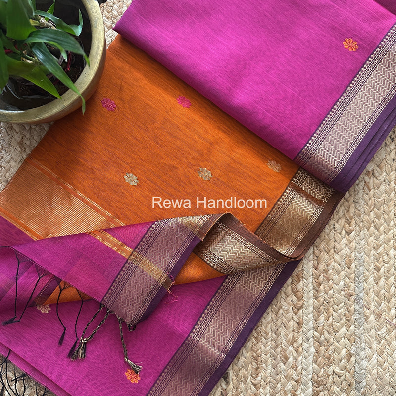 Maheshwari Aami Butti Saree