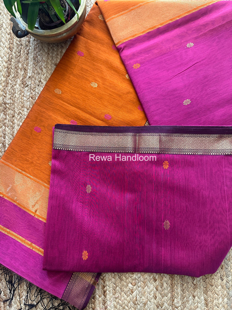 Maheshwari Magenta Aami Butti Saree SBT0089