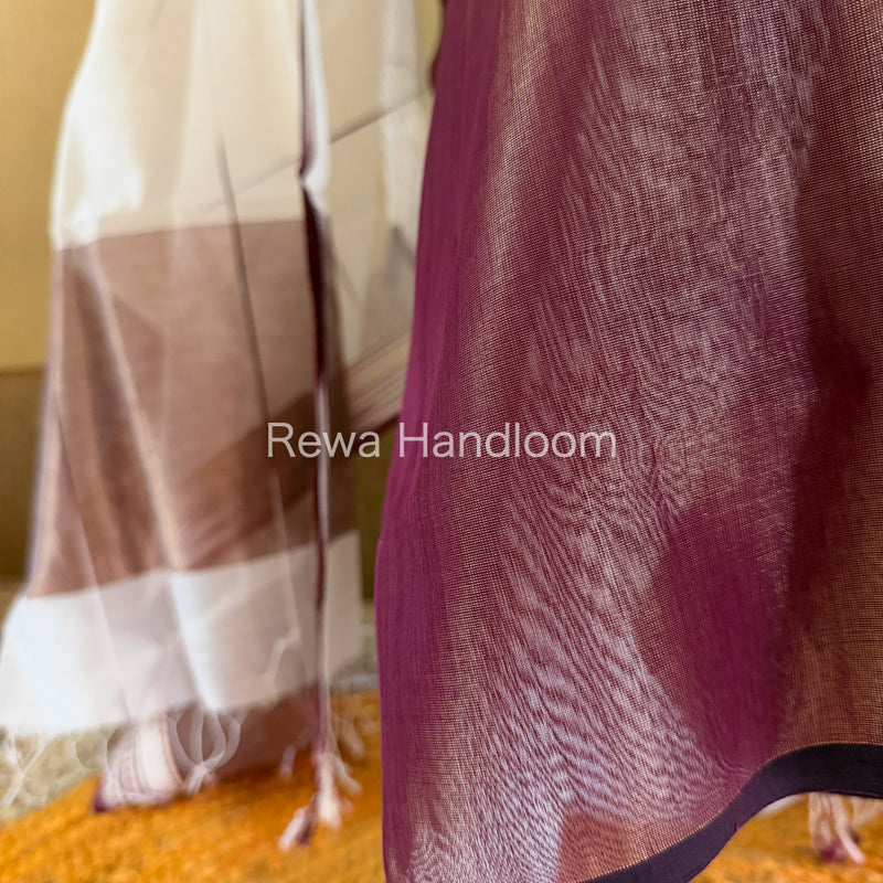 Maheshwari Wine Tissue Top Dupatta Sets TBTS112