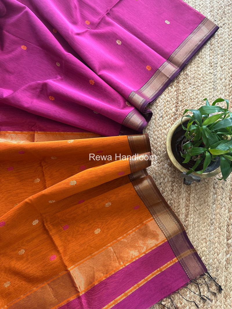 Maheshwari Magenta Aami Butti Saree SBT0089