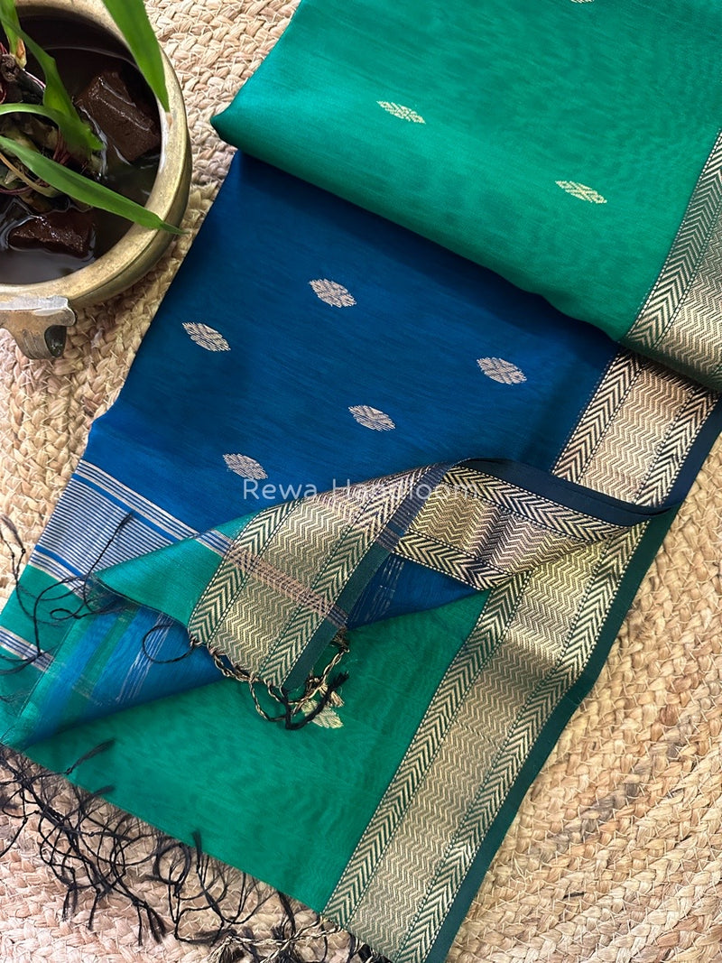 Zari Butti Maheshwari Saree