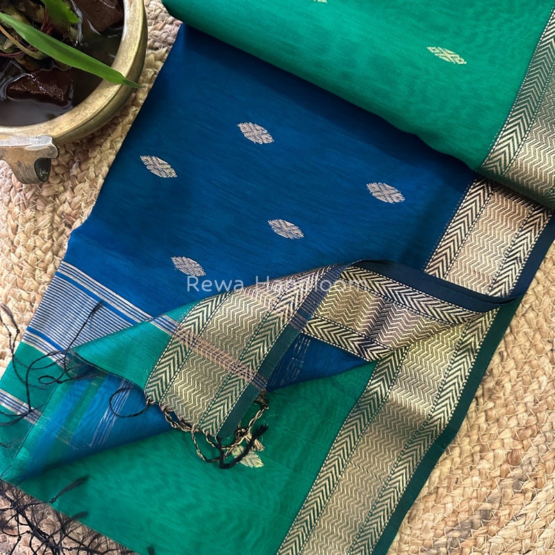 Zari Butti Maheshwari Saree