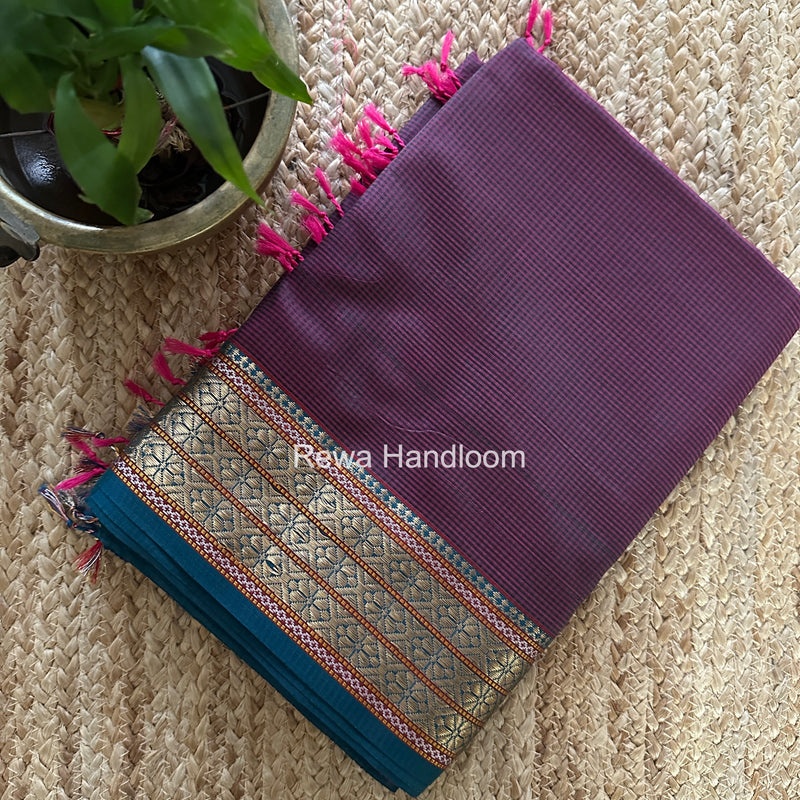 Maheshwari Green Garbha Reshami Rich Pallu Silk Saree GRS014