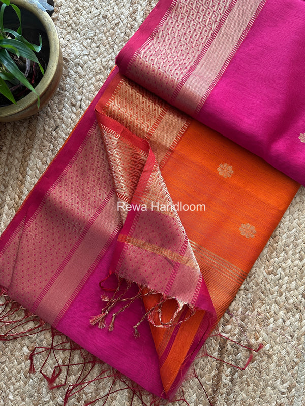 Maheshwari Flower Butti Saree