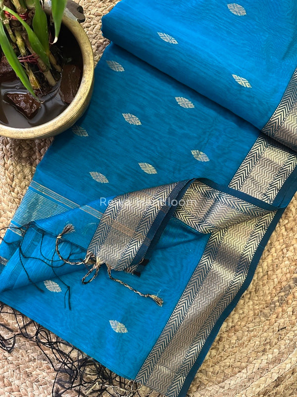 Zari Butti Maheshwari Saree